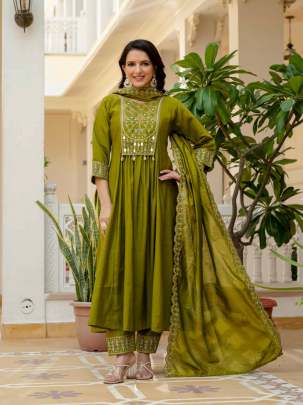 Anarkali Kurti 3 piece 