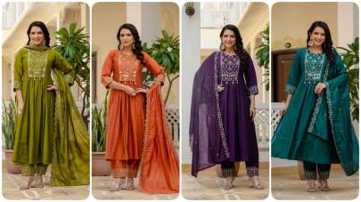 Anarkali Kurti 3 piece 