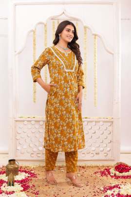Cotton Kurti Pent & Dupatta Set Cotton kurti seat 