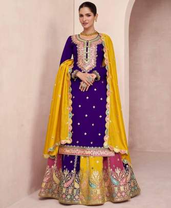 Attractive Party Wear Kurti Lehenga pair Lehenga Choli