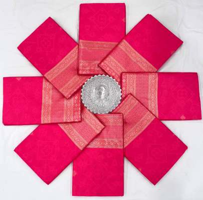 BEAUTIFUL RICH PALLU & JACQUARD WORK  Lichi Silk Saree