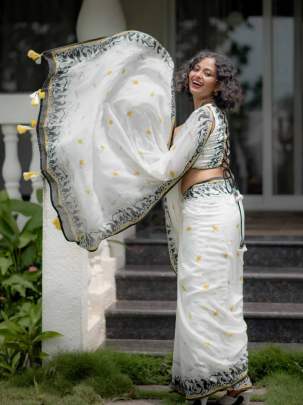 Beautiful Digital Printed Saree Party wear saree