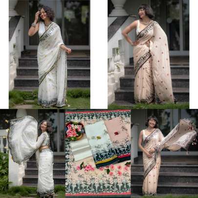 Beautiful Digital Printed Saree Party wear saree