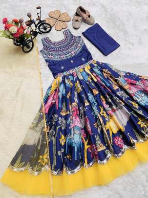 Beautiful Kids Gown Set Lehenga Choli