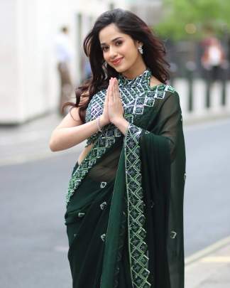 CELEBRITY STYLE SEQUINS SAREE 