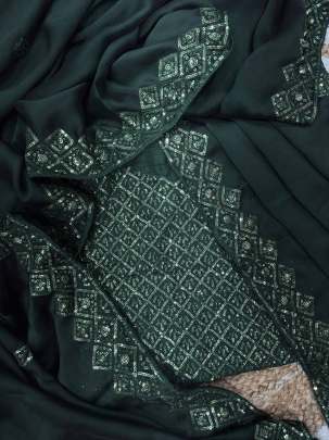 CELEBRITY STYLE SEQUINS SAREE  Party wear saree