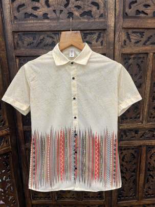 COTTAN FABRIC PRINTED HALF SLEEVE SHIRT
