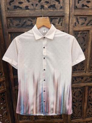 COTTAN FABRIC PRINTED HALF SLEEVE SHIRT Mens Shirt