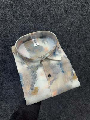 COTTAN LINEN FABRIC FULLSLEEV SHIRT Mens Shirt