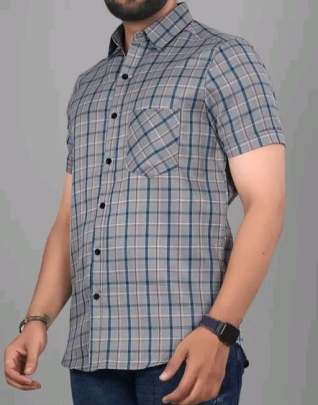 COTTON FABRIC FANCY HALF SLEEVE PRINTED SHIRT Mens Shirt