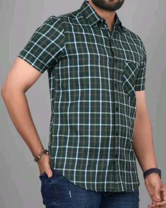 COTTON FABRIC FANCY HALF SLEEVE PRINTED SHIRT Mens Shirt