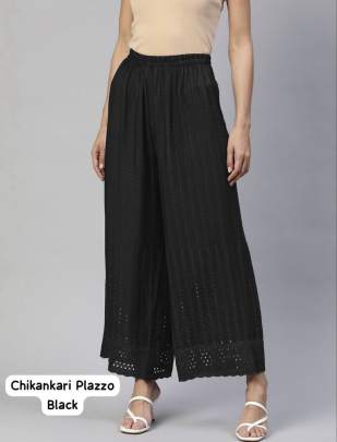 Chikankari Plazzo Plazzo