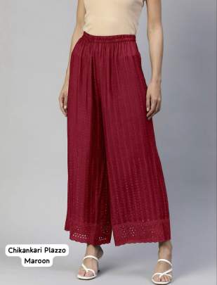 Chikankari Plazzo Plazzo