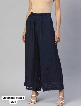 Chikankari Plazzo Plazzo