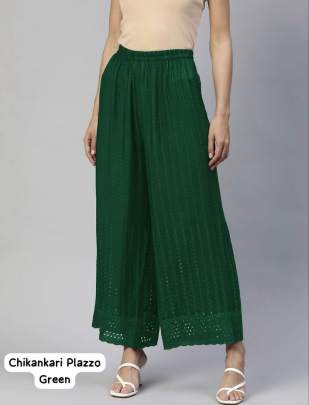 Chikankari Plazzo Plazzo