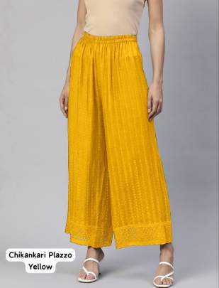 Chikankari Plazzo Plazzo