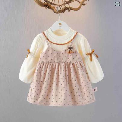 Cotton Fabric Corduroy Frocks  Kids Froks