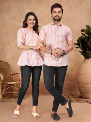 Couple Mens Shirt & Female Tunic Combo  COUPLE COMBO SEAT