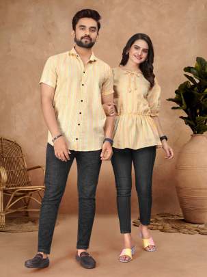 Couple Mens Shirt & Female Tunic Combo  COUPLE COMBO SEAT
