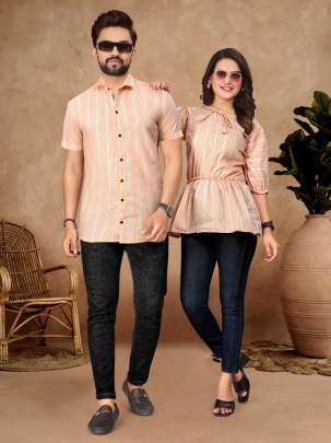 Couple Mens Shirt & Female Tunic Combo  COUPLE COMBO SEAT