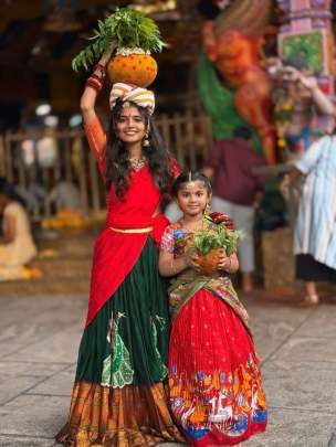 DESIGNER KALAM KARI STYLE LAHENGA SET Lehenga Choli