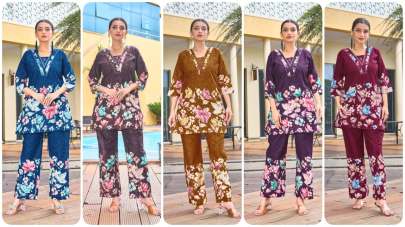 Designer Festive Co-ord Set  Cord Set