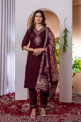 Elegant Straight Kurti Pant Dupatta Set Cotton kurti seat 