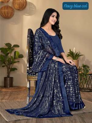 Exclusive Celebrity inspired Beautyful sequence saree Cotton kurti seat 