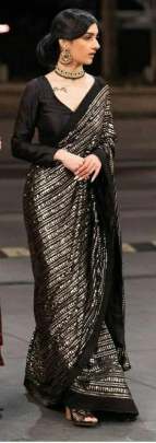 Exclusive Celebrity inspired Beautyful sequence saree Cotton kurti seat 