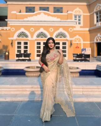 Exclusive designer sequins saree