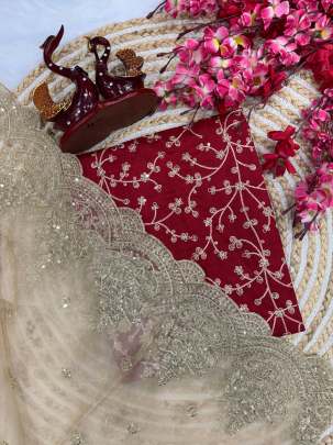 Exclusive designer sequins saree Party wear saree