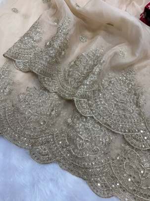 Exclusive designer sequins saree Party wear saree