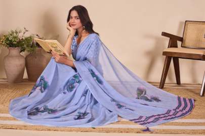 FLOWER PRINT Sarees