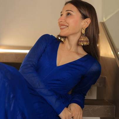 Golden Grace: Full-Step Flair Zari Lace Gown gown