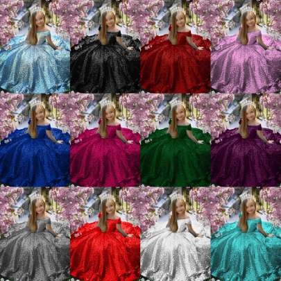 Gorgeous Allover Sequence Work Gown gown