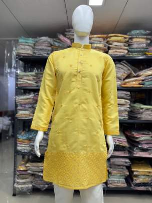 HEAVY EMBROIDERY WORK IN KURTA PYJAMA Mens Kurta With Payjama