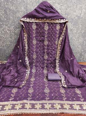 HEAVY SANTOON SUIT Unstiched Suit for women