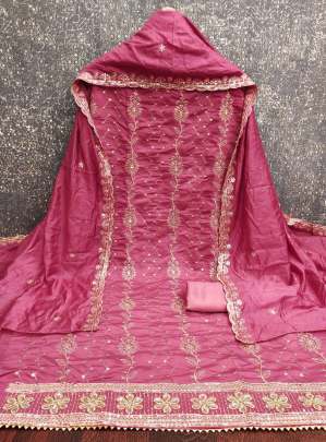 HEAVY SANTOON SUIT Unstiched Suit for women