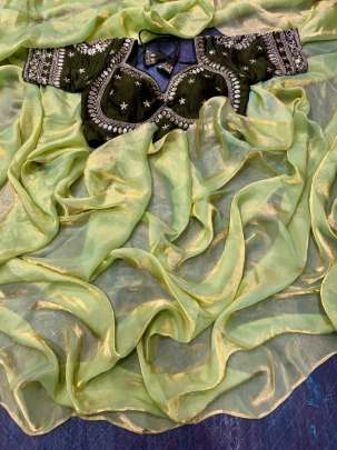 Havy Space Silk Saree sattin silk designer saree