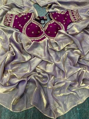 Havy Space Silk Saree sattin silk designer saree