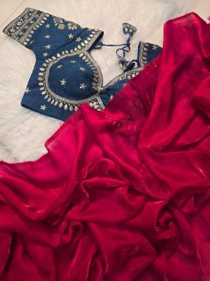 Havy Space Silk Saree sattin silk designer saree