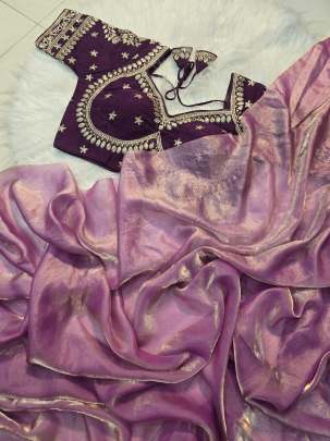 Havy Space Silk Saree sattin silk designer saree