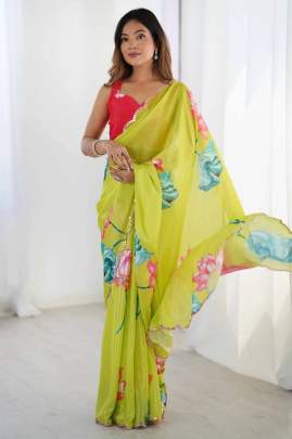 Heavy Georgette Silk Saree Silk saree