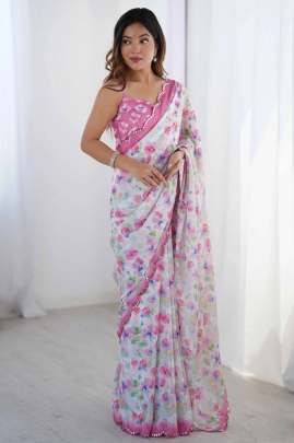 Heavy Georgette Silk Saree Silk saree