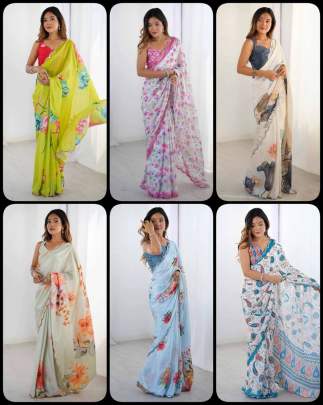 Heavy Georgette Silk Saree Silk saree