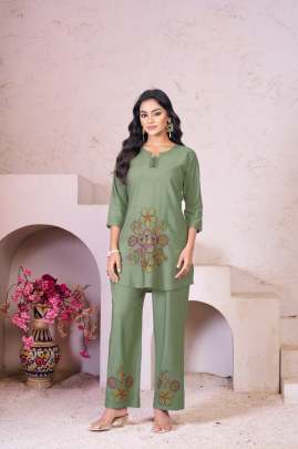 Heavy Rayon Cord Set 002 Cotton kurti seat 