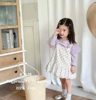 Imported Korean printed stylish cotton frocks for girls  Kids Froks