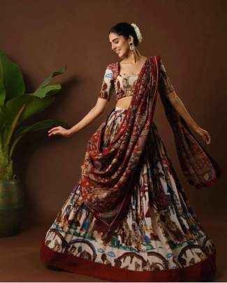 Kalamkari Lehenga Choli