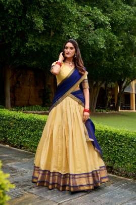 Kanchipuram half saree Half Saree