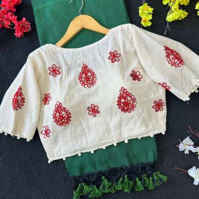 Khadi Cotton Saree Sarees